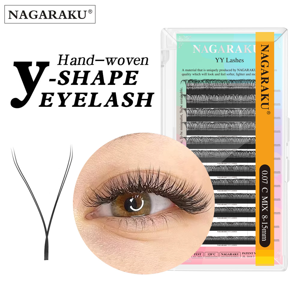 Eyelash Extension Human Hair - NAGARAKU YYシェイプ手編みプレミアムまつげエクステ