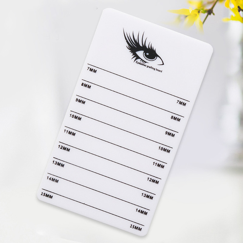 Lash Tile Palette - 偽まつげトレイストリップスタンド個別まつげエクステンションディスプレイプレートアイラッシュグラフトスタンドパレットメイクアップツール 7-15 ミリメートル