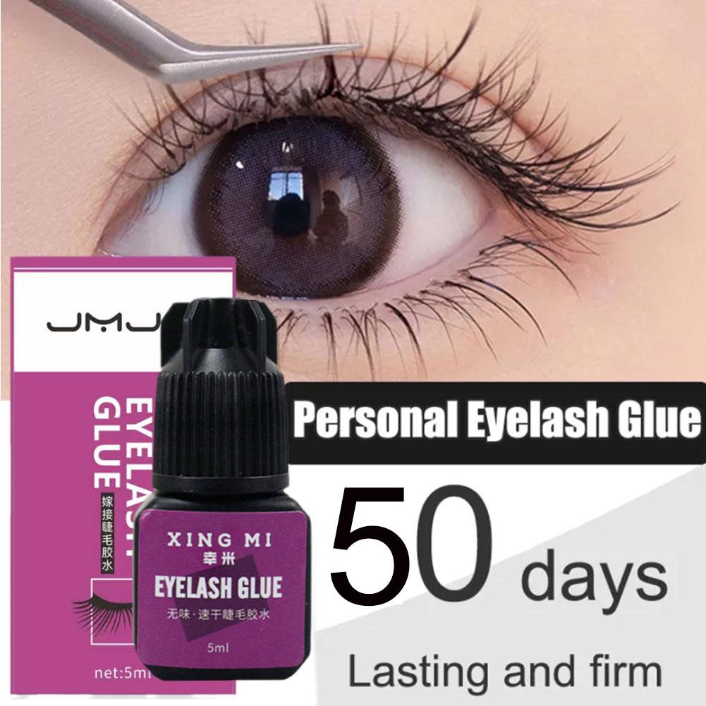 Eyelash Extension Eye Irritation - 5ml速乾性強力つけまつげエクステ用接着剤、持続期間50日、無臭、非刺激性、ミンクまつげ用接着剤