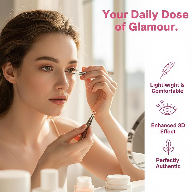 Lash Adhesive Glue - 1セットコミック下まつげエクステクラスターナチュラルセルフ接着つけまつげ接着剤不要下まつげアイメイクツール
