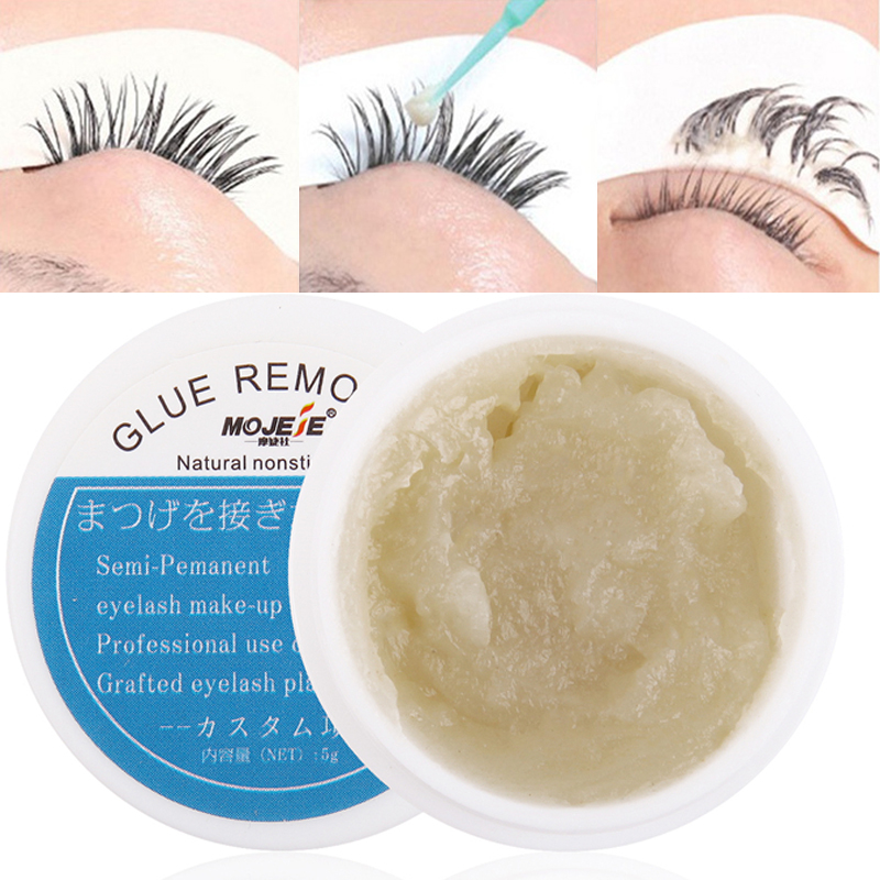 Eyelash Extension Eye Irritation - 偽のまつげを取り除くための自己接着剤,プロのまつげエクステ,脱毛クリーム,5g