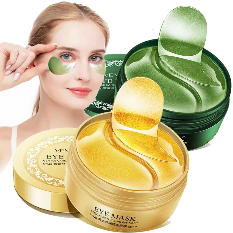 Eye Pad Collagen - 60枚入り/箱 海藻ゴールドコラーゲンアイマスク くま解消 目元ケア 保湿 アンチエイジング