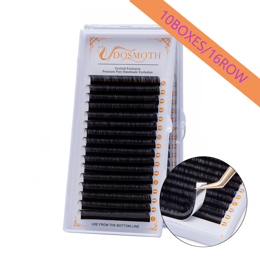 Eyelash Extension Human Hair - ドスモス-個別のまつげエクステ,アイメイク,16列,7〜16mm
