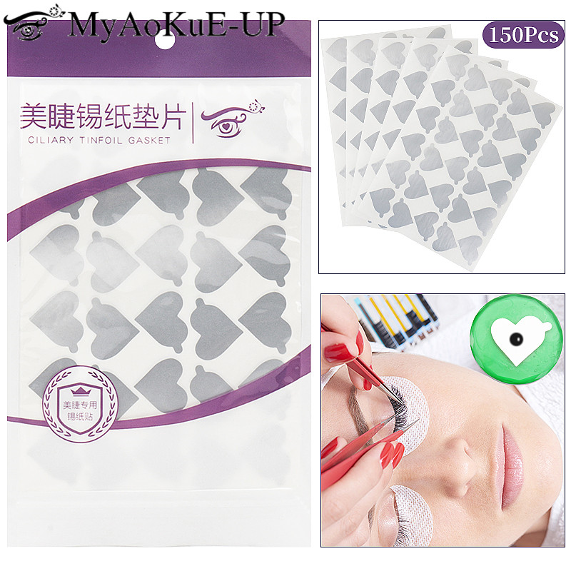 Lash Tile Palette - 300個入り使い捨てまつげグルーホルダーフォイルパレットまつげエクステグルーパッドハート型まつげステッカーまつげジェイドストーン用スタンド