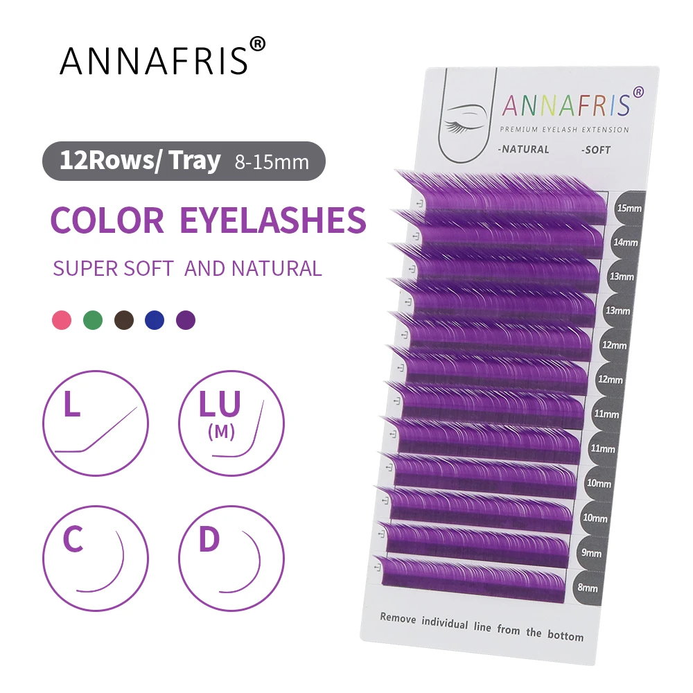 ANNAFRIS 色フェイクミンクまつげ高品質個別まつげエク - Lash Tile Palette のレビューと価格