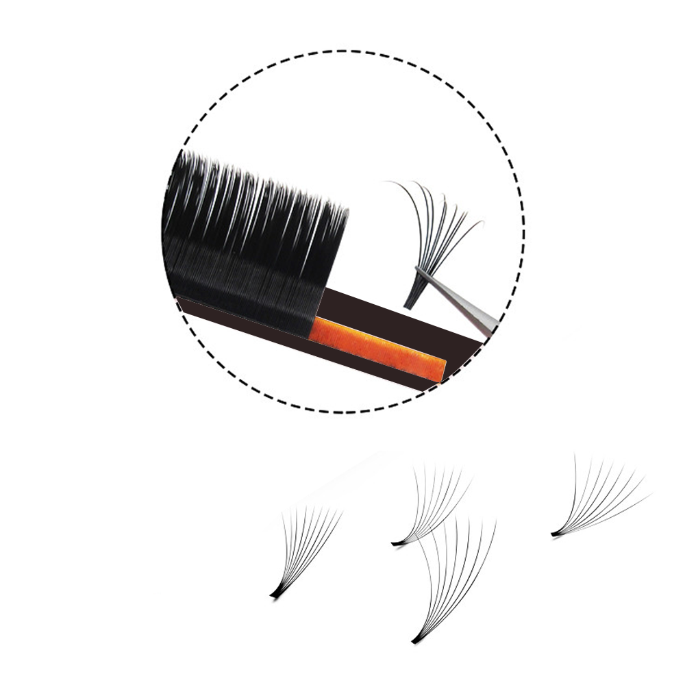 MASSCAKU イージーファニングボリュームメガまつげエク - Eyelash Extension Human Hair のレビューと価格
