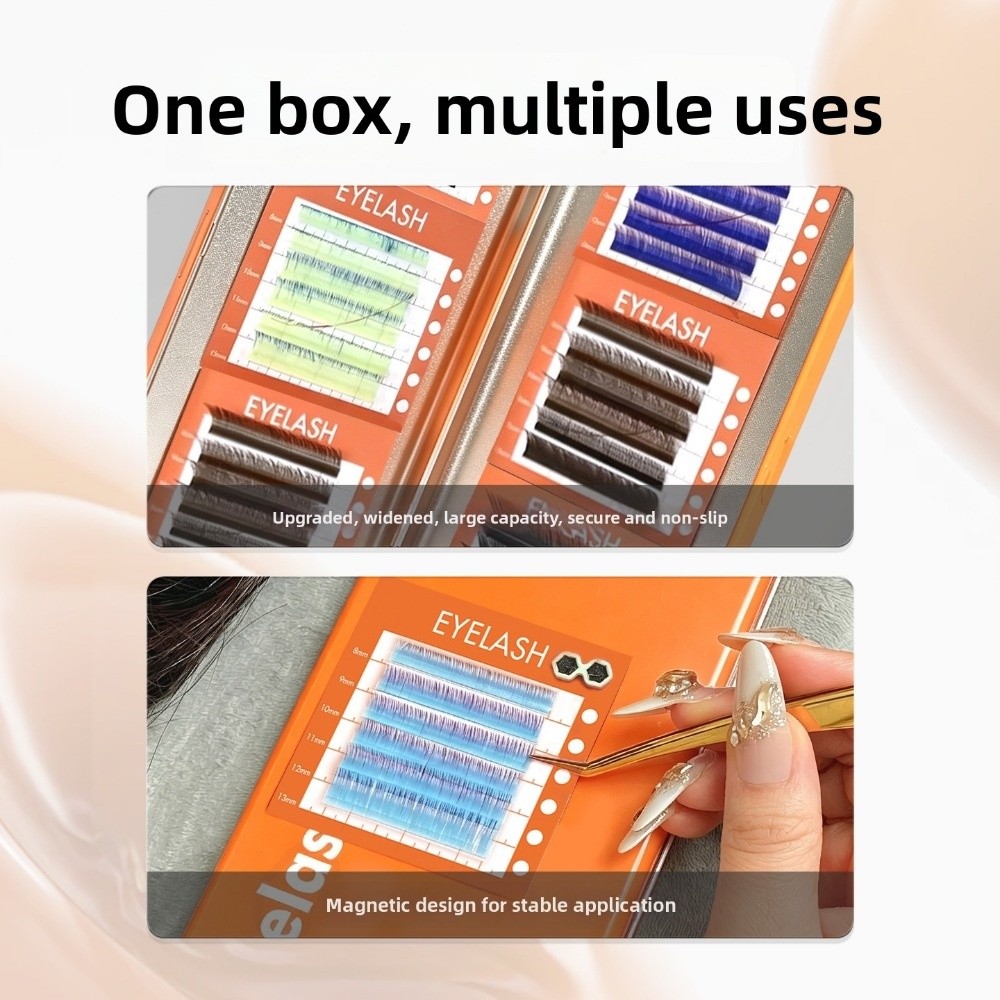 ポータブル磁気収納ボックス まつげ用 省スペース ディスプレ - Lash Tile Palette のレビューと価格