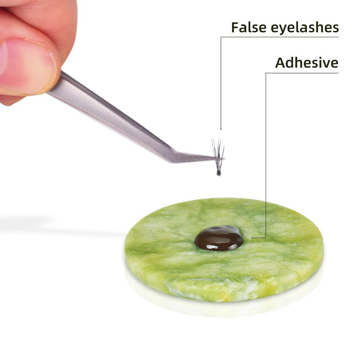 1/2 個まつげ接着剤パレットまつげエクステンションツールピ - Lash Tile Palette のレビューと価格