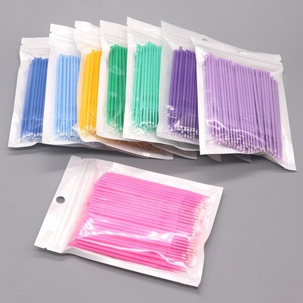 100 ピース/ロットマイクロブラシメイクアップまつげエクス - Lash Adhesive Glue のレビューと価格