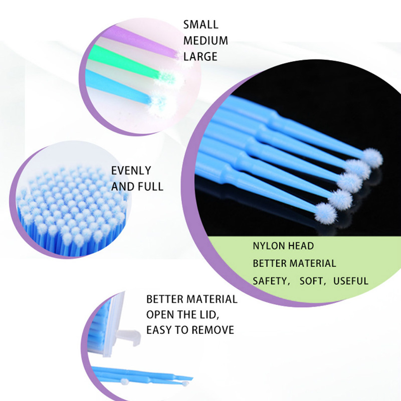 500本入りまつげエクステ洗浄スワブ ロング/ショートチップ - Lash Adhesive Glue のレビューと価格