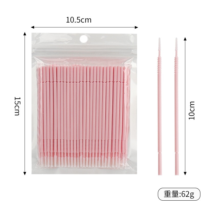500本入りまつげエクステ洗浄スワブ ロング/ショートチップ - Lash Adhesive Glue のレビューと価格