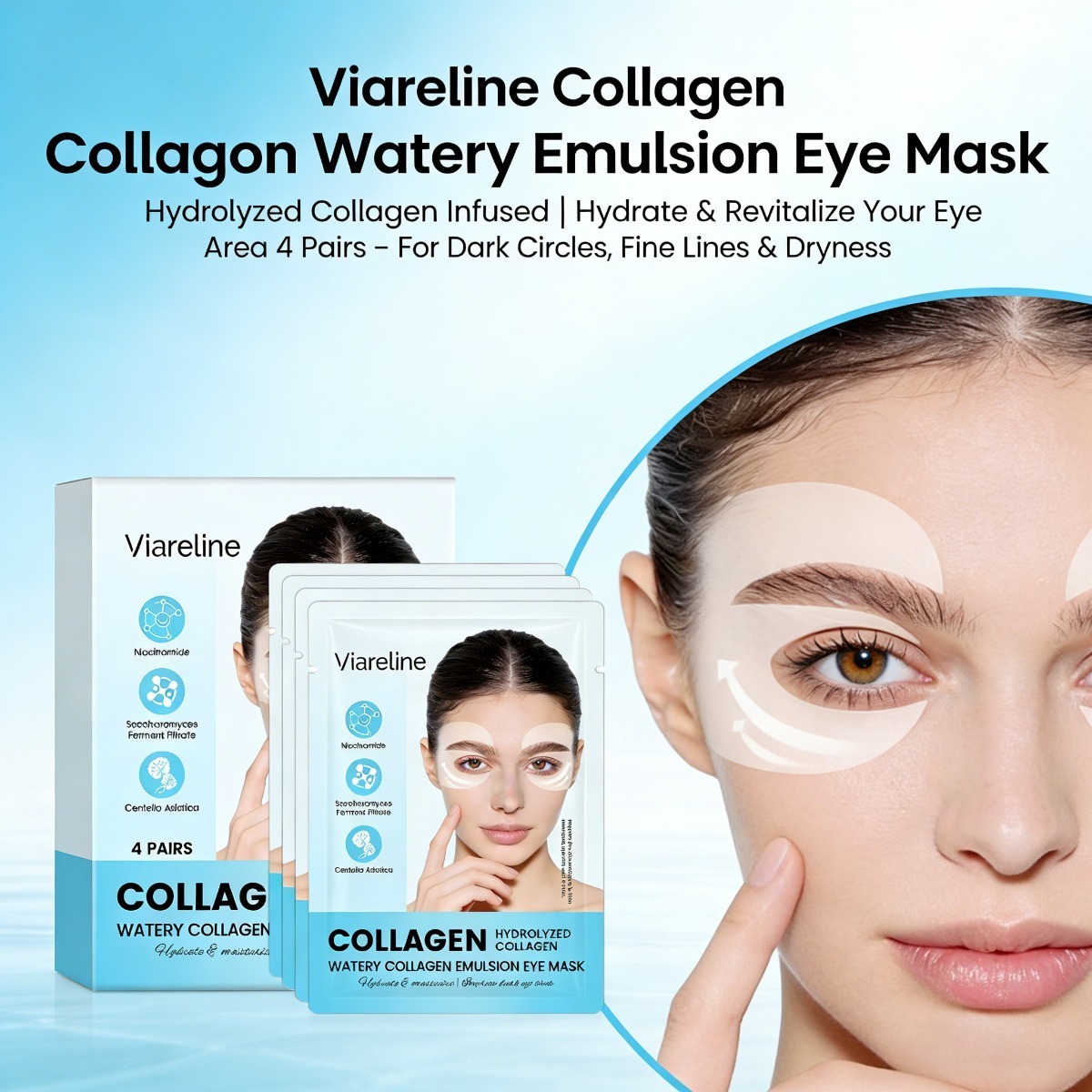 コラーゲンアイパッチ 小じわやくまを軽減 保湿してハリを保つ - Eye Pad Collagen のレビューと価格