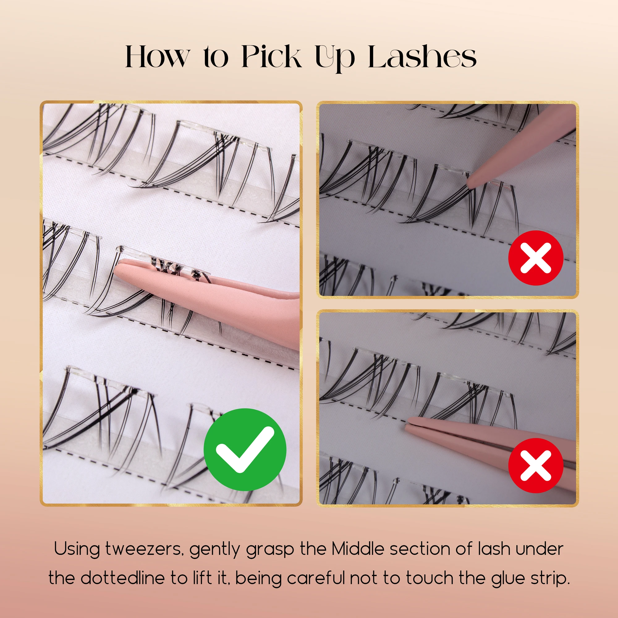 接着剤不要の下まつげ 自然な見た目 自己粘着式つけまつげ マ - Lash Adhesive Glue のレビューと価格