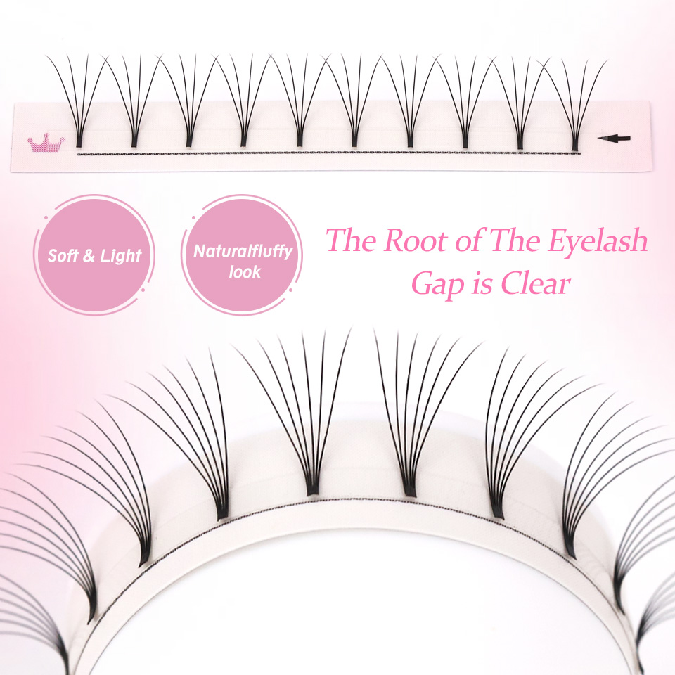 AGUUD ソフトナチュラル既成ボリュームファンショートステ - Eyelash Extension Human Hair のレビューと価格