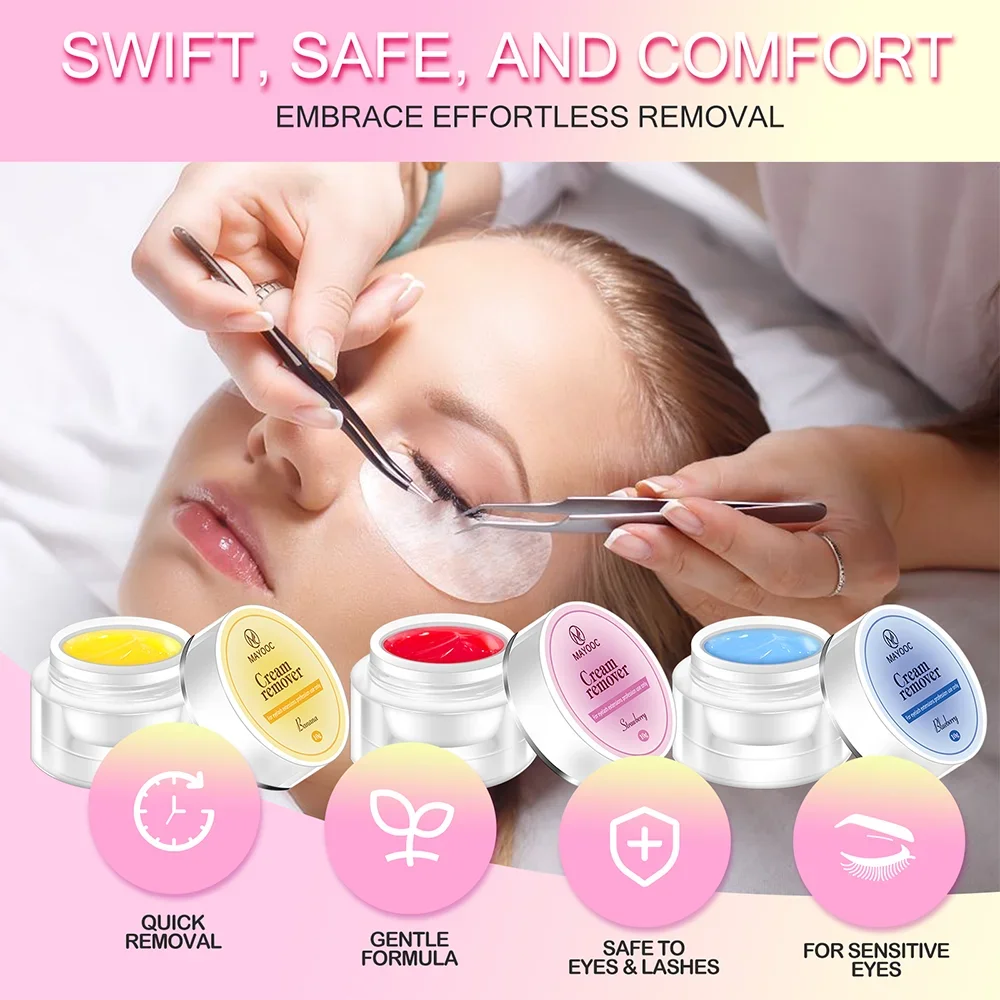 まつげエクステンショングルーリムーバー非刺激性速乾性接着剤透 - Eyelash Extension Eye Irritation のレビューと価格