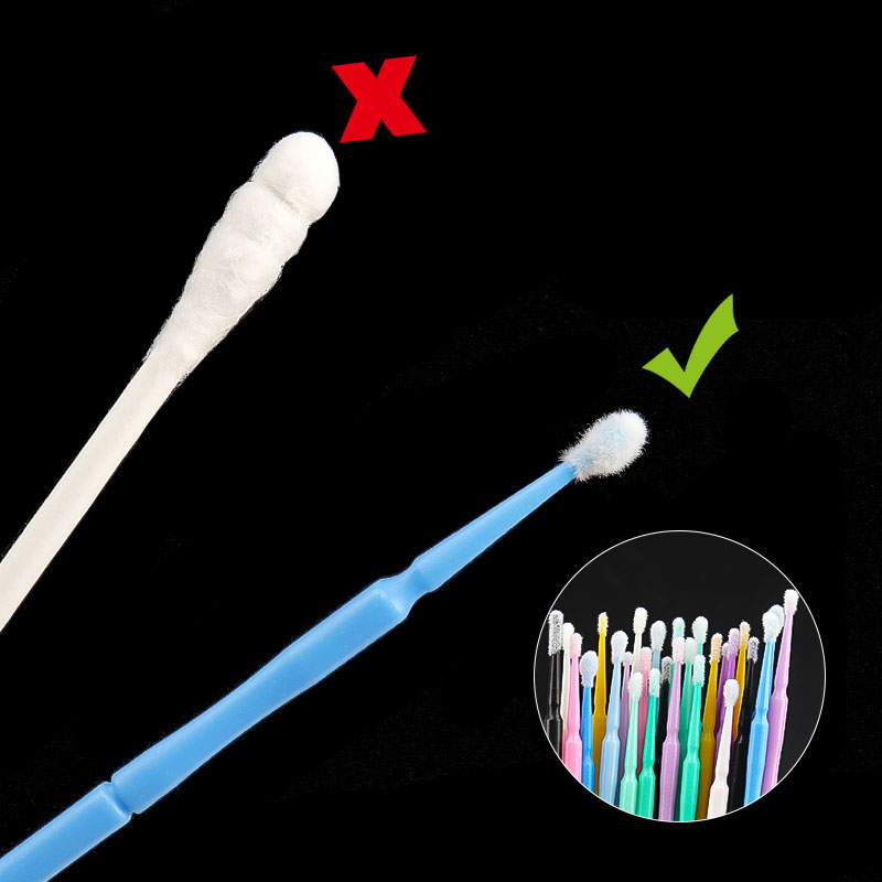 100本入り/袋 竹製まつげエクステ洗浄綿棒 ラッシュリフト - Lash Adhesive Glue のレビューと価格