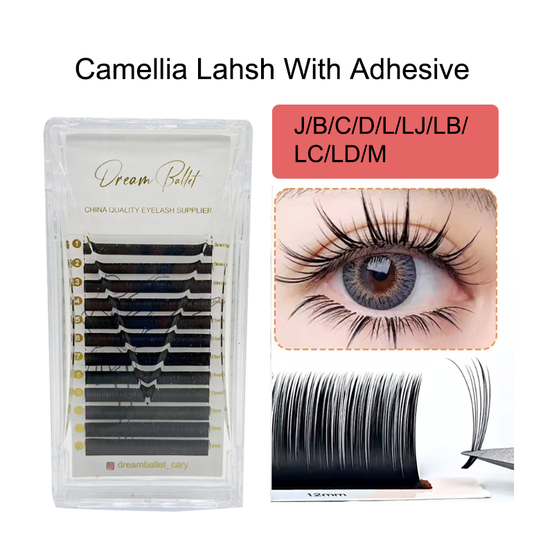 ドリームバレエ カメリア ラッシュ ウィズ アドヘシブ LC - Eyelash Extension Human Hair のレビューと価格