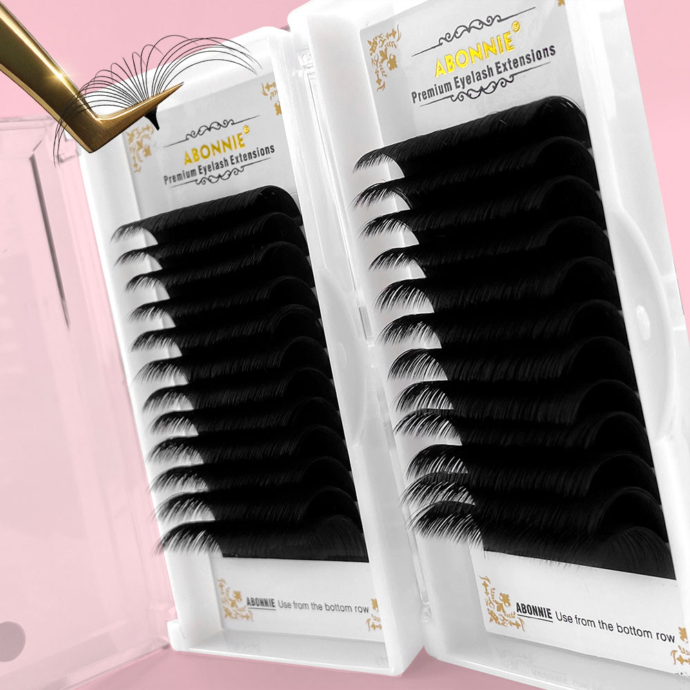 アボニー 0.03-0.10 ミリメートル簡単ファンまつげメ - Eyelash Extension Human Hair のレビューと価格