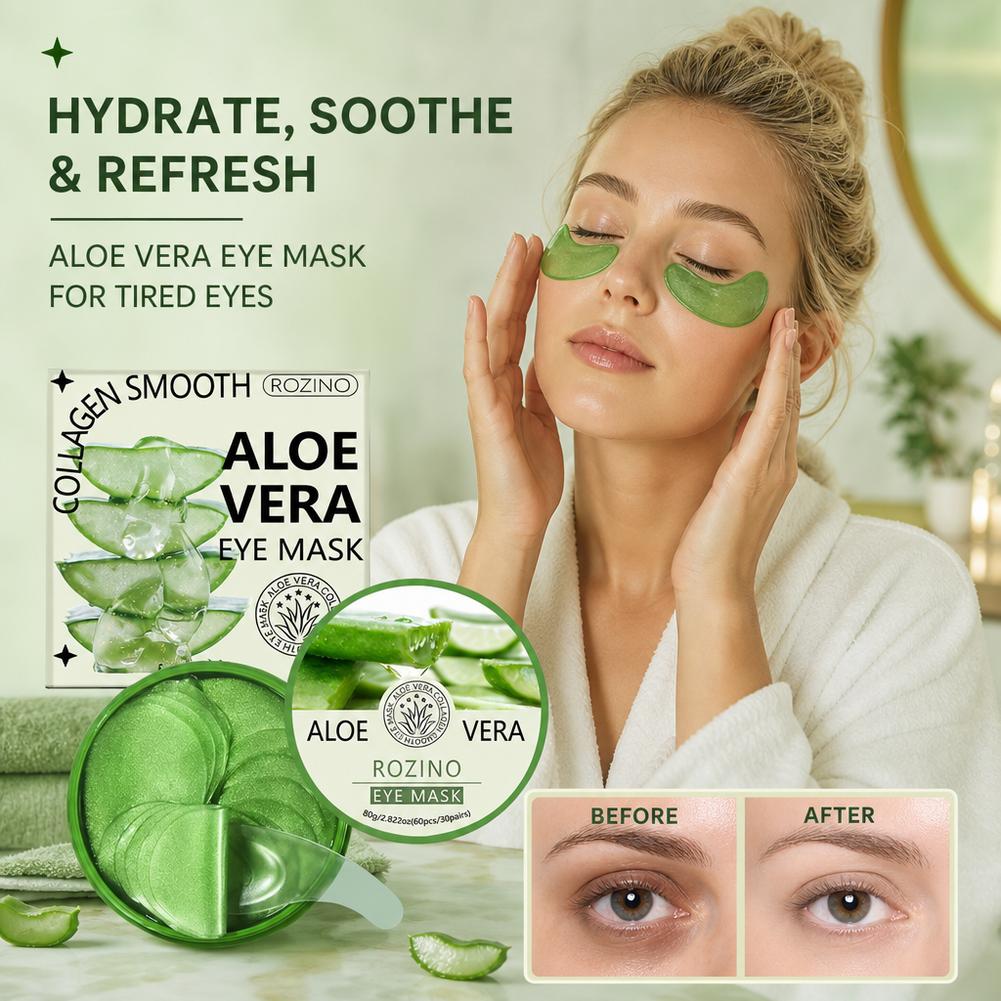 60枚入り アロエベラ コラーゲン アイマスク 保湿 引き締 - Eye Pad Collagen のレビューと価格