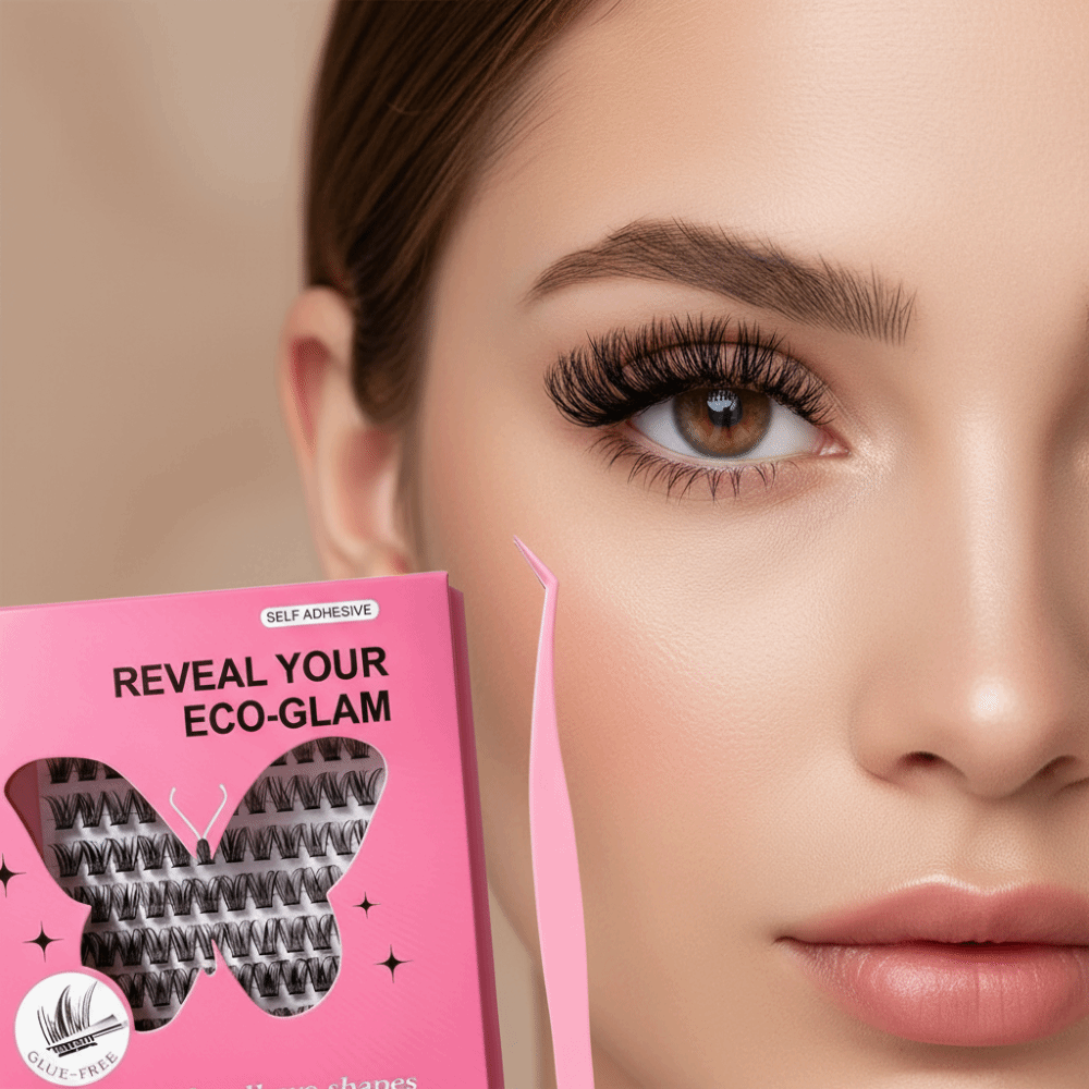 自然な見た目DIYまつげエクステキット ふわふわ 接着剤不要 - Lash Adhesive Glue のレビューと価格