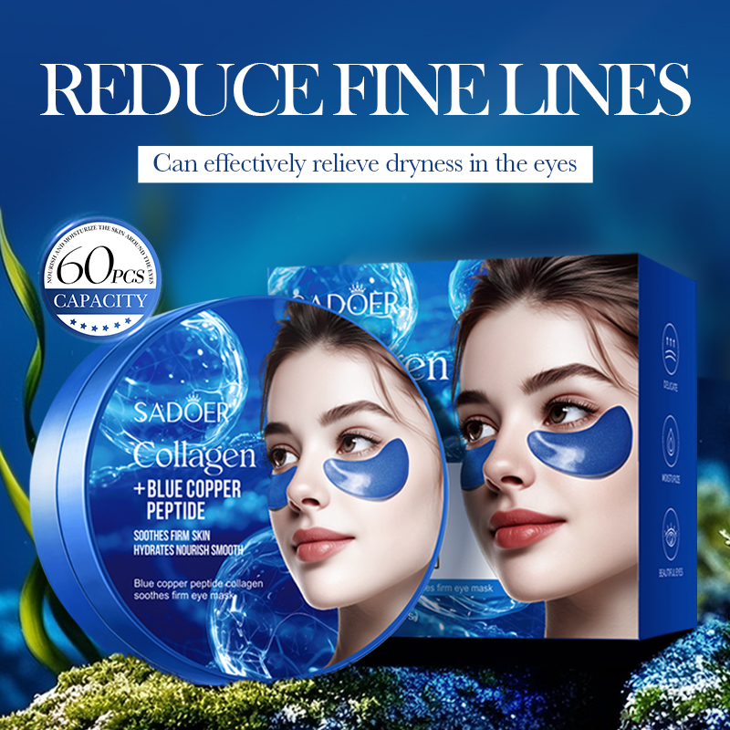 60 個 SADOER カフェインクリスタルコラーゲンアイマ - Eye Pad Collagen のレビューと価格