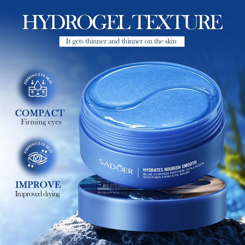 60 個 SADOER カフェインクリスタルコラーゲンアイマ - Eye Pad Collagen のレビューと価格