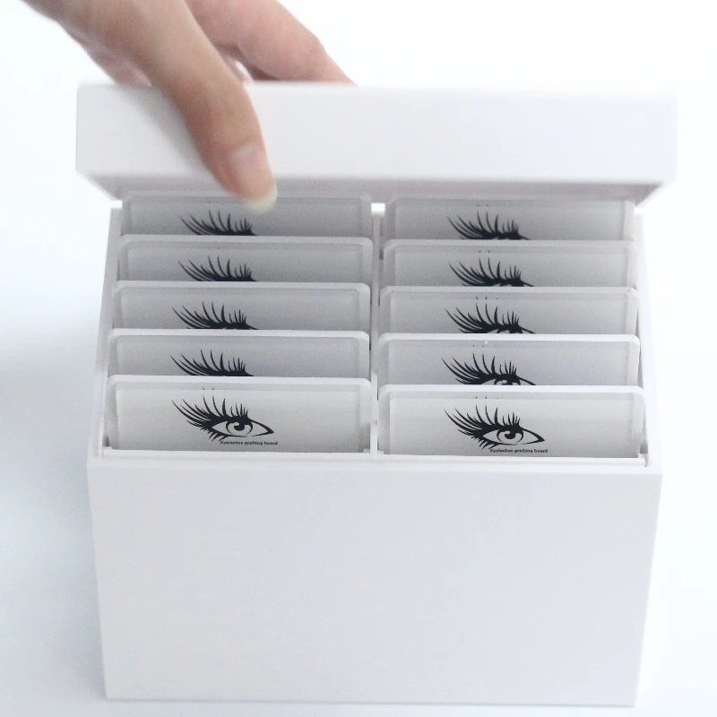 ビューティーサロン 10層アクリル製まつげエクステ収納ボック - Lash Tile Palette のレビューと価格