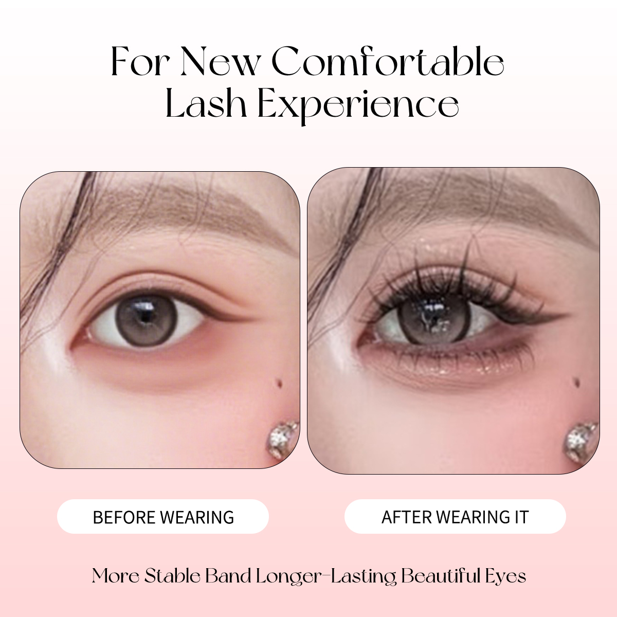 簡単装着スナップオンまつげクラスター、接着剤不要、超軽量スト - Eyelash Extension Human Hair のレビューと価格