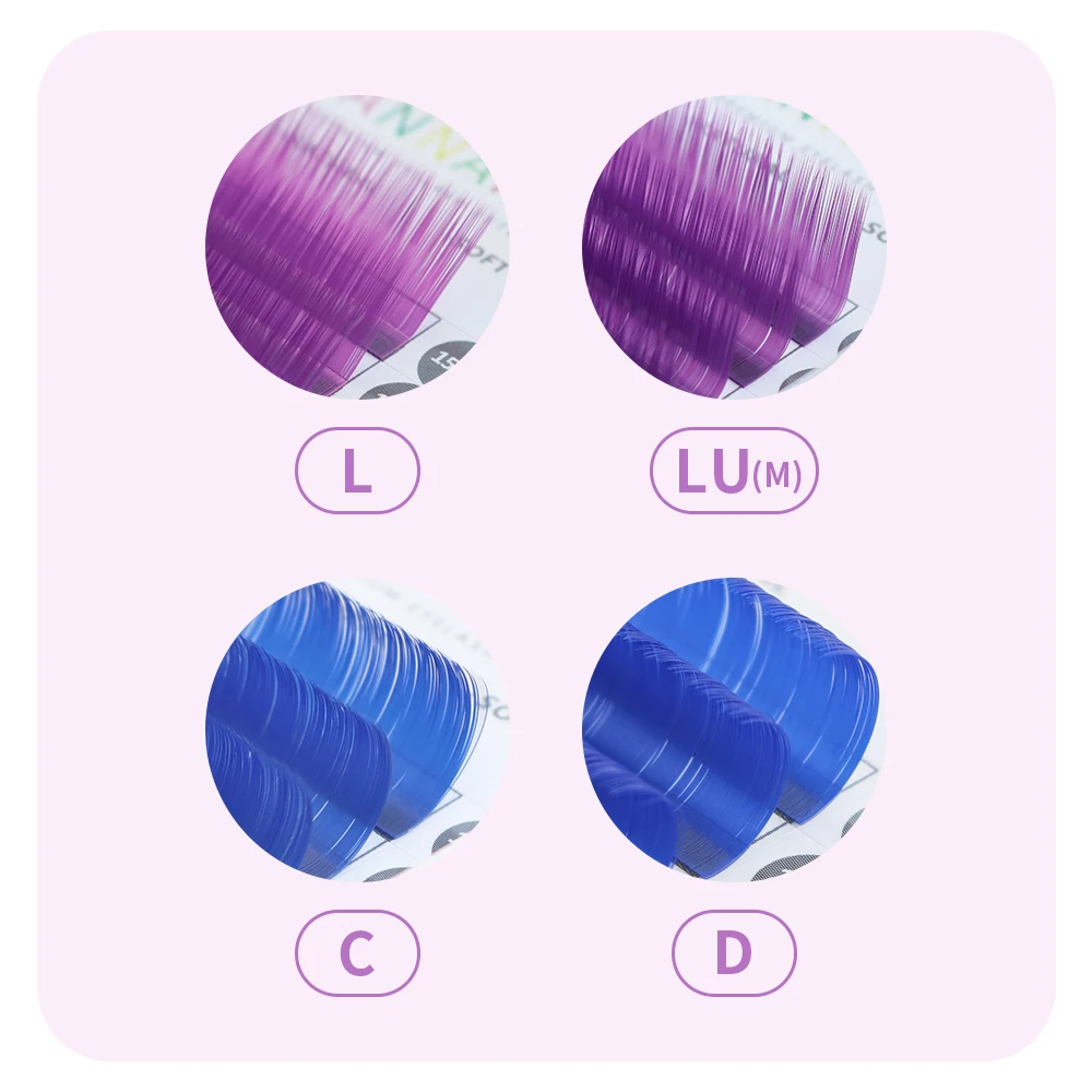 Annafris-ロシアのボリューム,長さ8〜15mm,自然 - Lash Tile Palette のレビューと価格