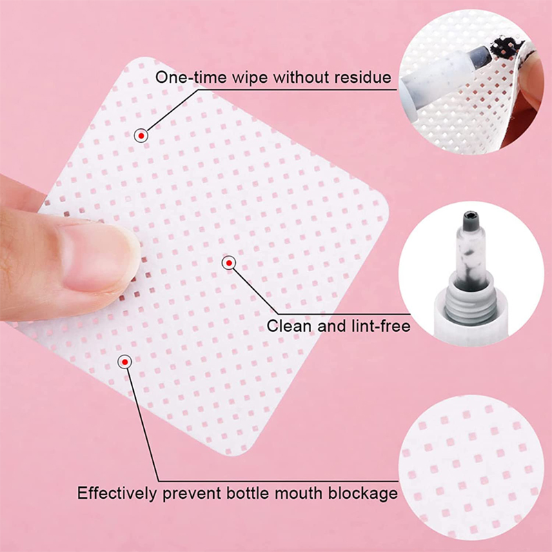 300枚入り使い捨て糸くずの出ないネイルワイプ、不織布ネイル - Lash Adhesive Glue のレビューと価格